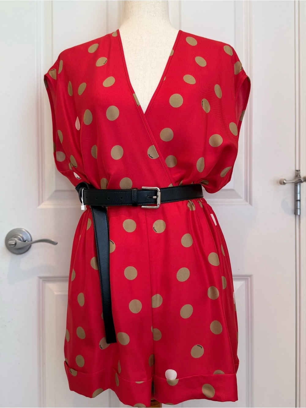 NWOT Max Mara Label-cut Circus Collection 100% Silk Rompers Sz: US6/8 Summer